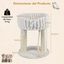 COSTWAY 40 x 40 x 50,5 cm &Aacute;rbol para Gatos Peque&ntilde;o (Beige) | Torre para Gatos con Plataforma Superior de Felpa, Rascadores de Sisal, Bola Colgante, Torre gato Interior para Mascotas, , large indicador imagen numero 5