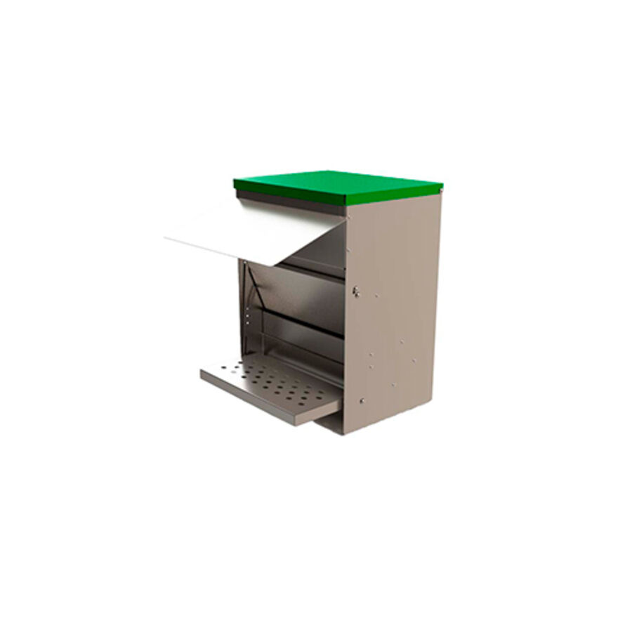 Tolva de apertura mecanica "Jerry" 29L - CON VISERA, , large Imagen numero 1