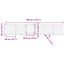 vidaXL Puerta para perros plegable 6 paneles madera álamo marrón 300cm, , large indicador imagen numero 10