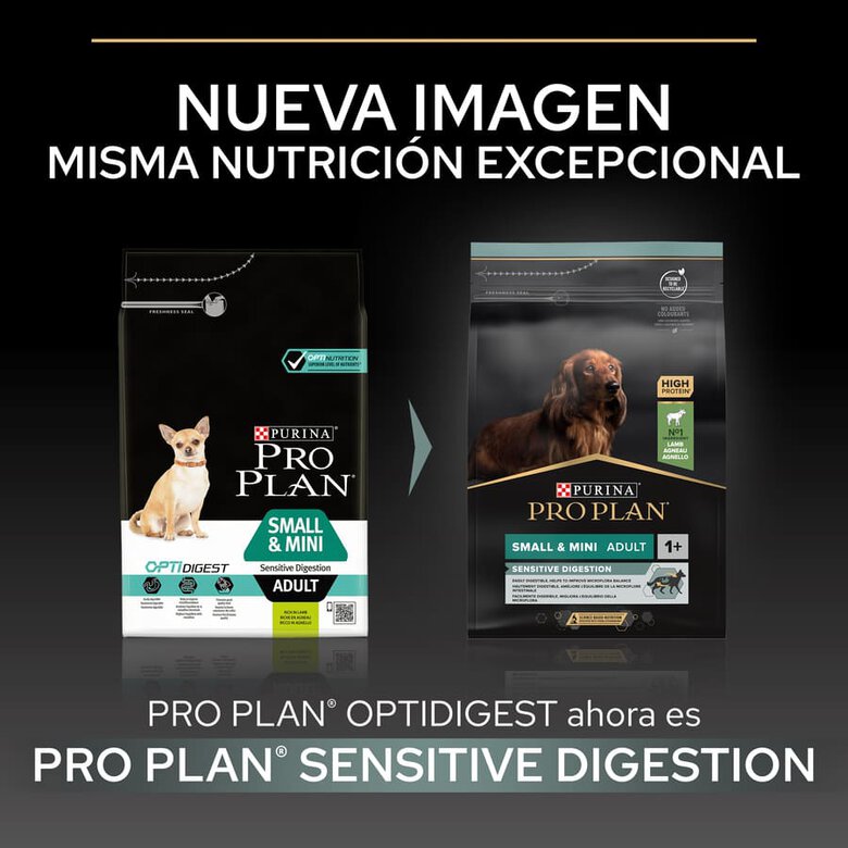 Pro Plan Adult Small y Mini Digestión Cordero pienso para perros, , large image number null