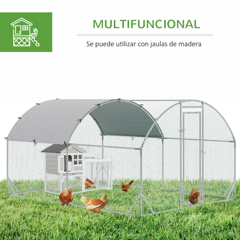 PawHut Gallinero para Exterior Grande para 6-12 Gallinas, , large image number null
