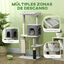 PawHut Árbol para Gatos Gris Claro, , large indicador imagen numero 4