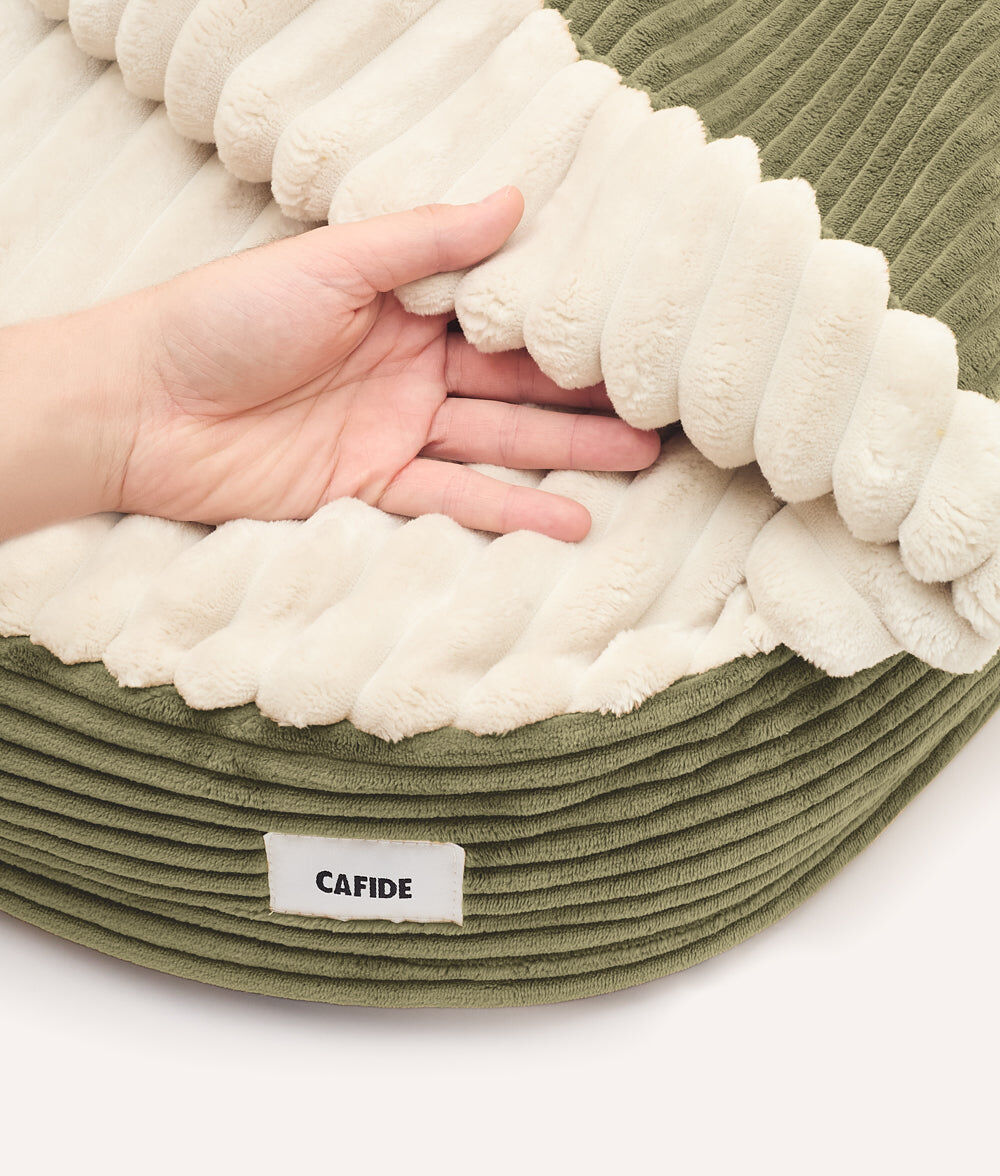 Cama Perro con Capucha Pana Verde, Maso, , large Imagen numero 5