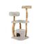 COSTWAY 124cm &Aacute;rbol Rascador para Gatos de Madera Maciza, Torre Rascador para Gatos con Postes de Sisal, Condominio, Plataformas, Centro de Actividades de M&uacute;ltiples Niveles para Gato, Gris, , large indicador imagen numero 1