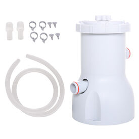 Outsunny Depuradora De Filtro Para Piscinas Desmontables Blanco 