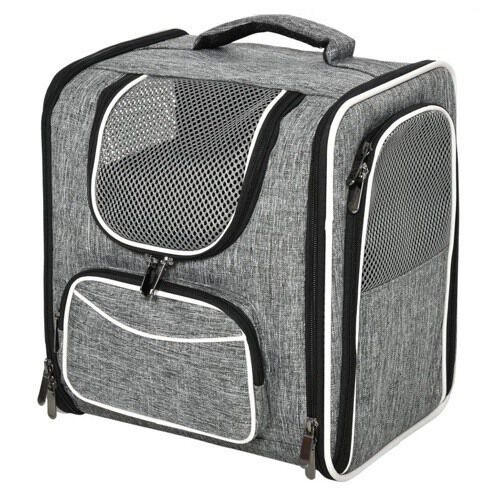 PawHut transport n mochila gris para mascotas Tiendanimal