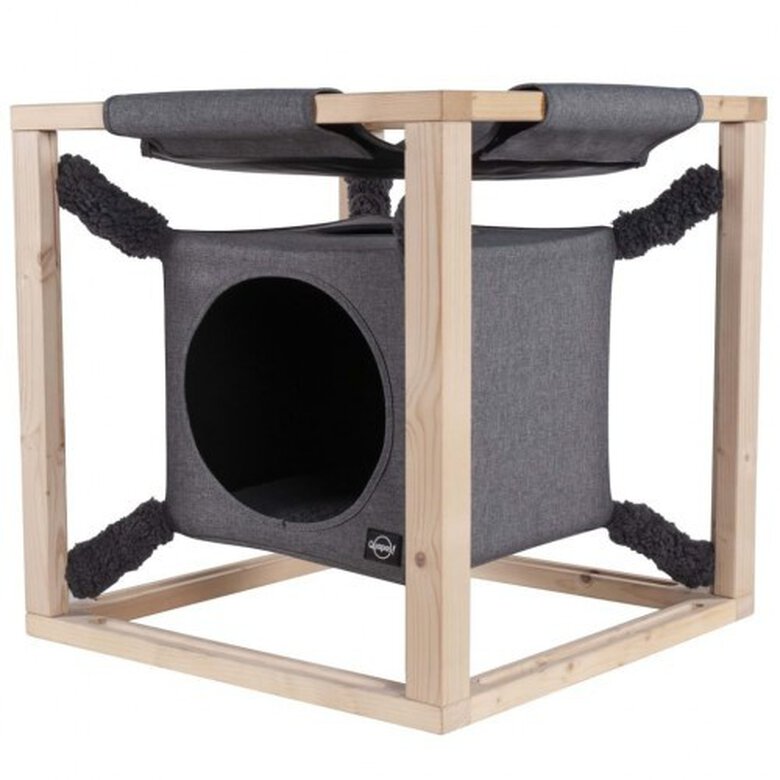 Cama con hamaca Catcube para gatos color Gris, , large image number null