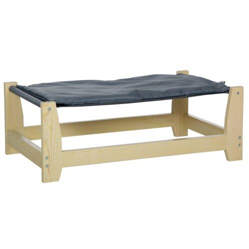 PawHut cama elevada gris para perros, , large Imagen numero 3
