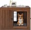 COSTWAY Mueble Jaula para Perros, Mesa de Centro con Cojín, Doble Puerta, Rejillas, Casa de Jaula para Perros de Uso Interior, Perrera Decorativa de Uso Interior para Perros Pequeños y Medianos, , large indicador imagen numero 5