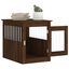 vidaXL Jaula para perros madera de ingeniería roble marrón 55x80x68 cm, , large indicador imagen numero 8