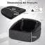 COSTWAY Asiento de Coche para Perros Peque&ntilde;os y Medianos, Transport&iacute;n Perro Coche con Correa de Seguridad, Bolsillos de Almacenaje, Base Antideslizante y Funda Lavable, 50 x 46 x 30 cm (Negro), , large indicador imagen numero 5