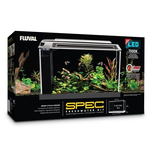 Fluval Spec Nano Acuario Negro, 19L, , large Imagen numero 1