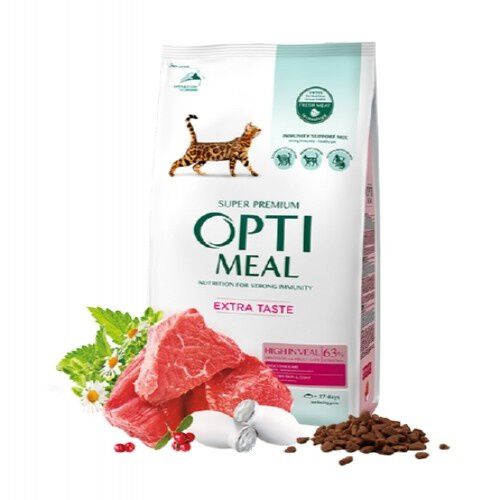 Optimeal Pienso seco para gatos adulto Ternera, , large Imagen numero 2