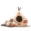 Tipi para gato de fieltro de lana gran formato Stone, , large indicador imagen numero 1