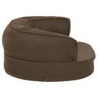 Vidaxl colchón de cama ergonómico marrón para perros, , large image number null