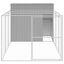vidaXL Caseta perro corral acero galvanizado gris claro 214x1069x181cm, , large indicador imagen numero 11