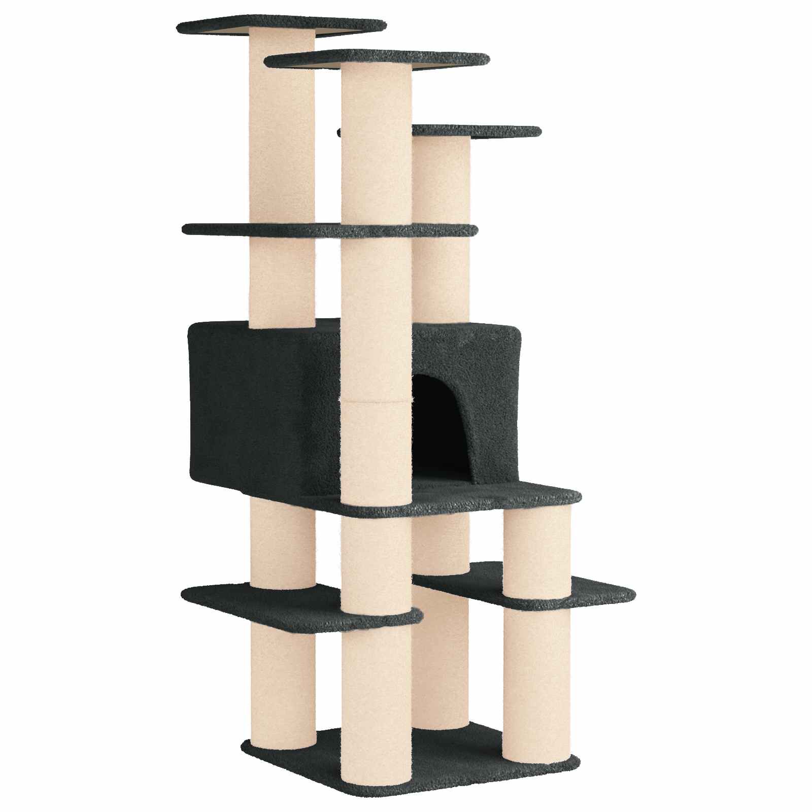 vidaXL &Aacute;rbol para gatos con postes de sisal Muebles Gatos &Aacute;rbol Interior, , large Imagen numero 1