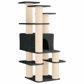 vidaXL &Aacute;rbol para gatos con postes de sisal Muebles Gatos &Aacute;rbol Interior