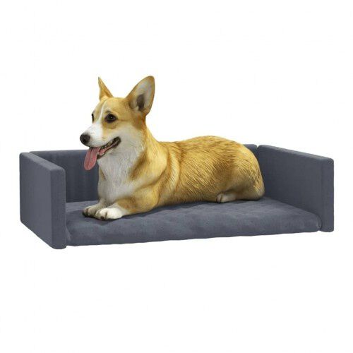 Vidaxl cama de maletero gris oscuro para perros, , large Imagen numero 10