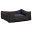 Vidaxl sofá acolchado rectangular con cojín gris oscuro para perros, , large indicador imagen numero 2
