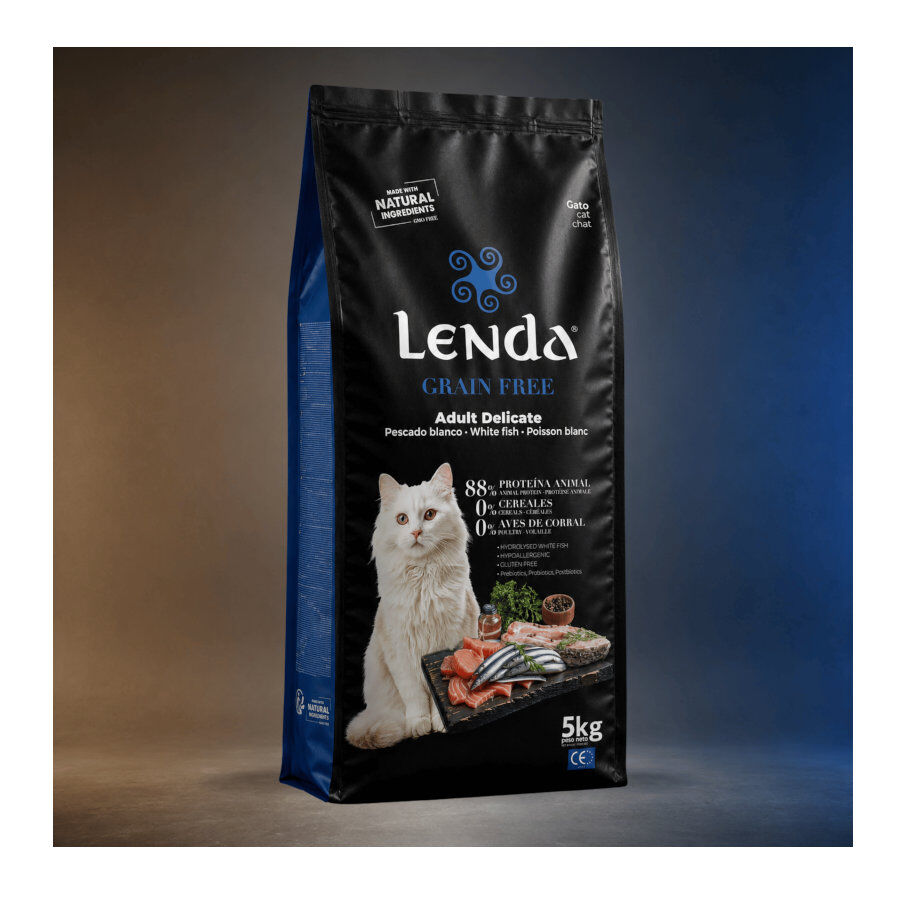 2 Kg Lenda Grain Free Pescado Blanco pienso para gatos, , large Imagen numero 2