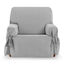 Protector Funda Sillon Sofa 1 Plaza con lazos. Color Gris Oscuro. 1 Plaza (80 - 120 cm), , large indicador imagen numero 5