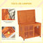 PawHut Caseta para Perros Madera Natural, , large indicador imagen numero 4