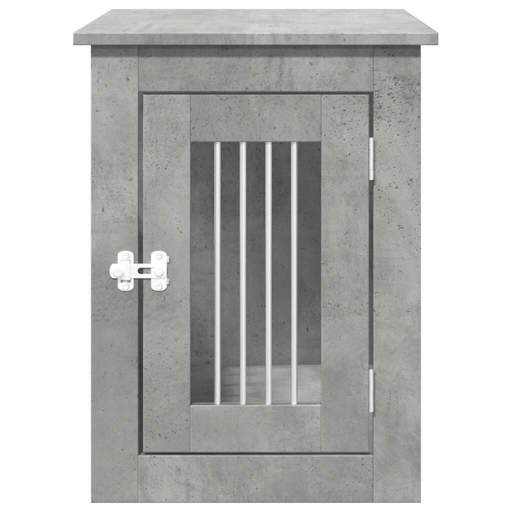 vidaXL Jaula para perros madera ingenier&iacute;a gris hormig&oacute;n 55x75x65 cm, , large Imagen numero 14