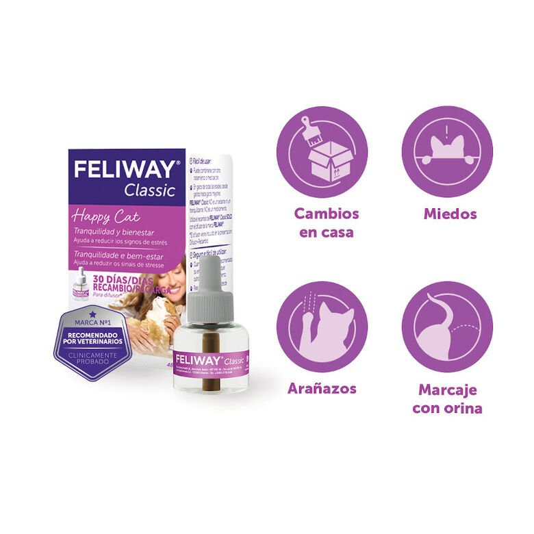 Feliway Classic Difusor y/o Recambio Tranquilizante para gatos thumbnail