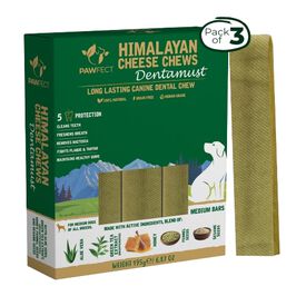 Pawfect Masticables de queso del Himalaya con infusión de aloe vera para perros