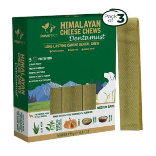Pawfect Masticables de queso del Himalaya con infusión de aloe vera para perros