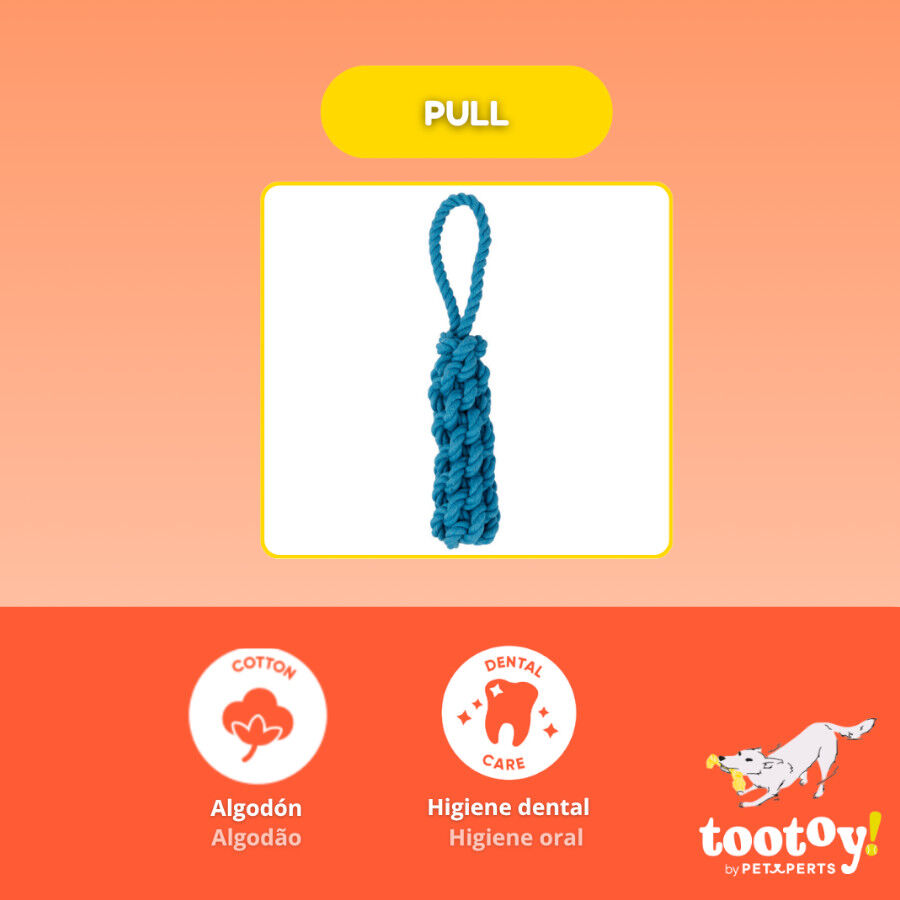 Tootoy! Mordedor de Cuerda Azul para perros, , large Imagen numero 3