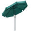 Outsunny Sombrilla de Jard&iacute;n &Oslash;266x250 cm Parasol de Jard&iacute;n de Aluminio con &Aacute;ngulo Ajustable Protecci&oacute;n UV50+ Techo de Ventilaci&oacute;n y Manivela para Terraza Balc&oacute;n Exterior Verde, , large indicador imagen numero 1