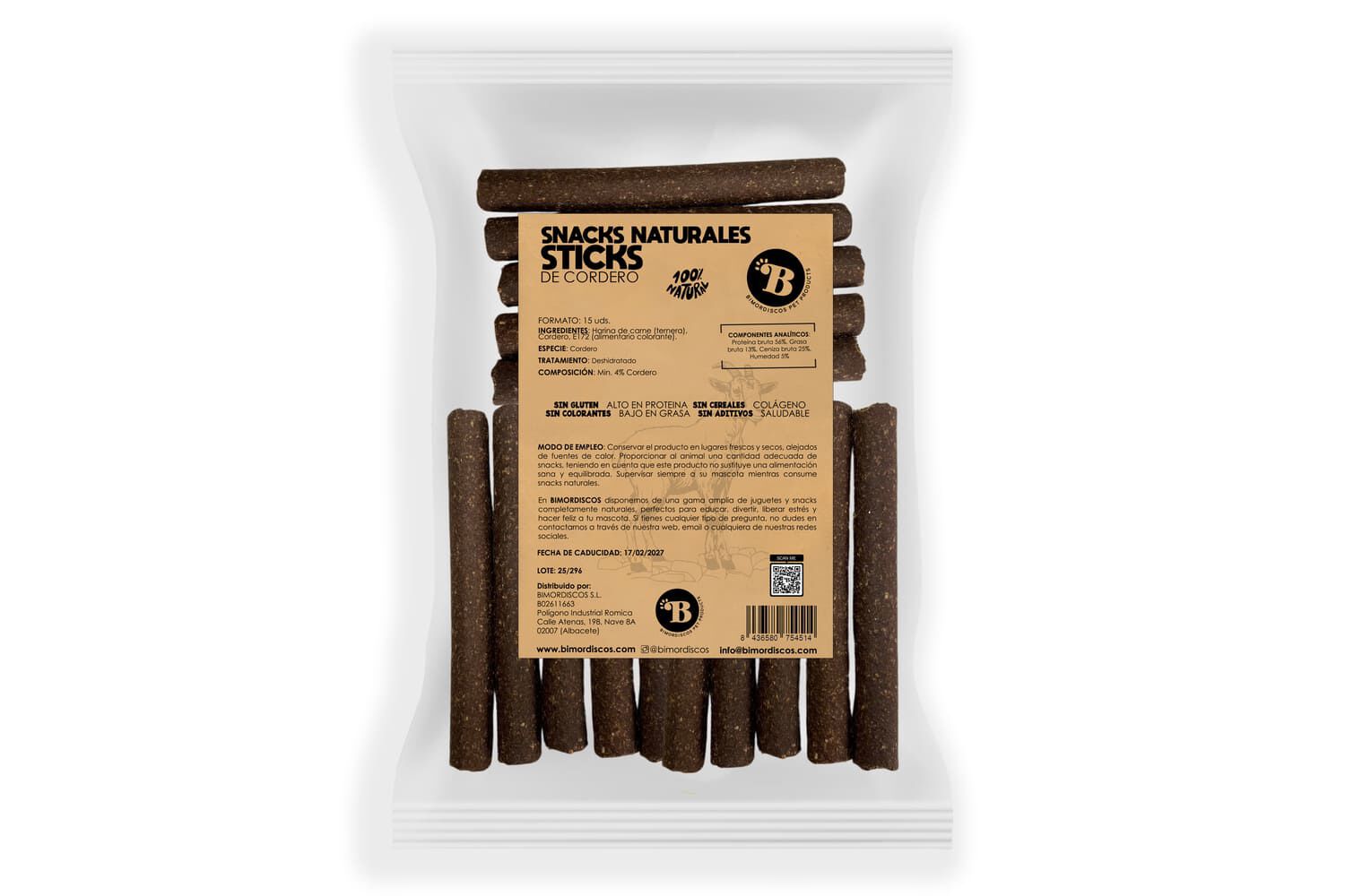 BIMORDISCOS Barritas para Perros y Gatos - Cordero, , large Imagen numero 1