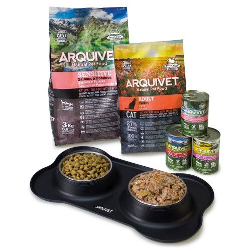 Comedero/Bebedero de acero inoxidable color Negro thumbnail