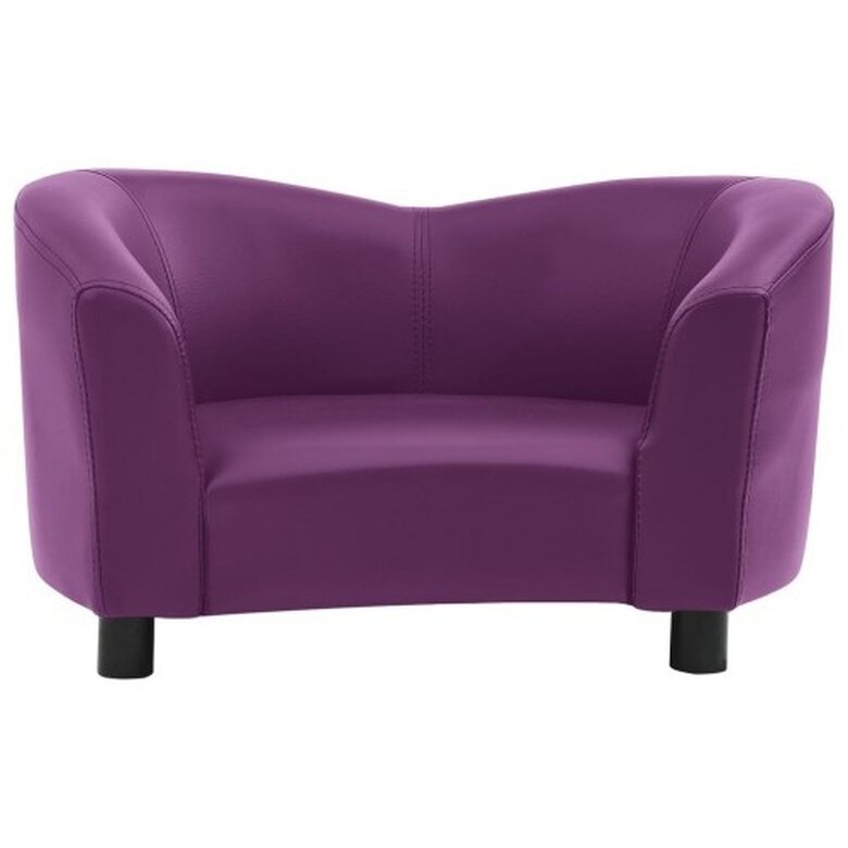 Vidaxl sofá de cuero púrpura para perros, , large image number null