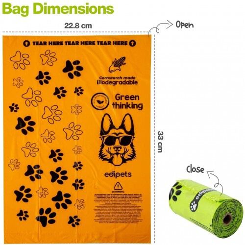 Edipets bolsas de heces biodegradables para perros thumbnail