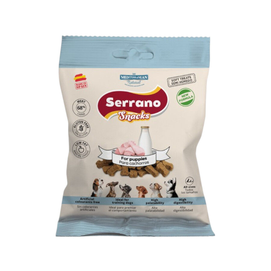 85 g Mediterranean Natural Serrano Huesitos para cachorros, , large Imagen numero 1