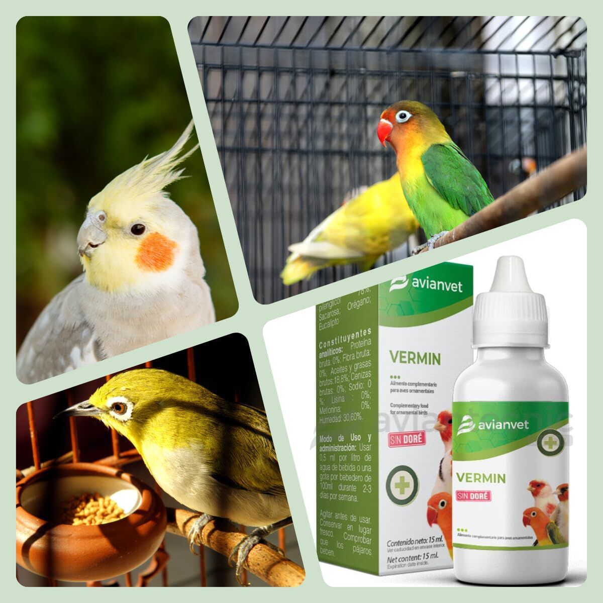 Avianvet Vermin Suplemento líquido para aves thumbnail