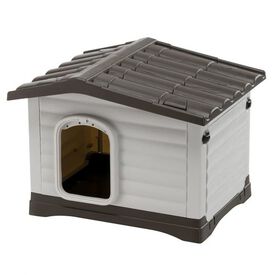 Ferplast dogvilla 60 caseta marrón y crema para perros