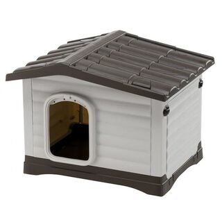 Ferplast dogvilla 60 caseta marrón y crema para perros