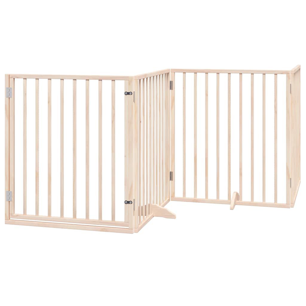 Vidaxl Puerta para Perros Plegable Paneles Puerta para Mascotas Madera de &Aacute;lamo, , large Imagen numero 5
