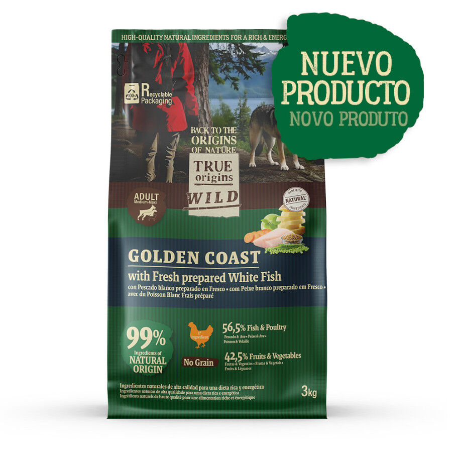True Origins Wild Golden Coast con Pescado blanco pienso para perros, , large Imagen numero 2