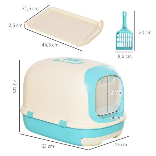 Arenero para gatos PawHut color Verde, , large Imagen numero 2