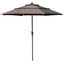 Outsunny Sombrilla de Jard&iacute;n &Oslash;300x250cm con Luces LED y Panel Solar Manivela &Aacute;ngulo Ajustable en 3 Posiciones Parasol para Patio Terraza Piscina Caf&eacute;, , large indicador imagen numero 1