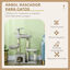 PawHut Rascador para Gatos Altura 104 cm Árbol para Gatos Torre de Escalada con Postes Rascadores de Sisal Cueva Plataformas y Bolas Colgantes Gris Claro, , large indicador imagen numero 4