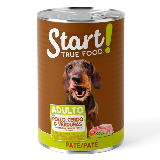Start Adult Pollo con Cerdo y Verduras en Paté lata para perros, , large image number null