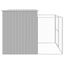 vidaXL Caseta perro corral acero galvanizado gris claro 214x1069x181cm, , large indicador imagen numero 3