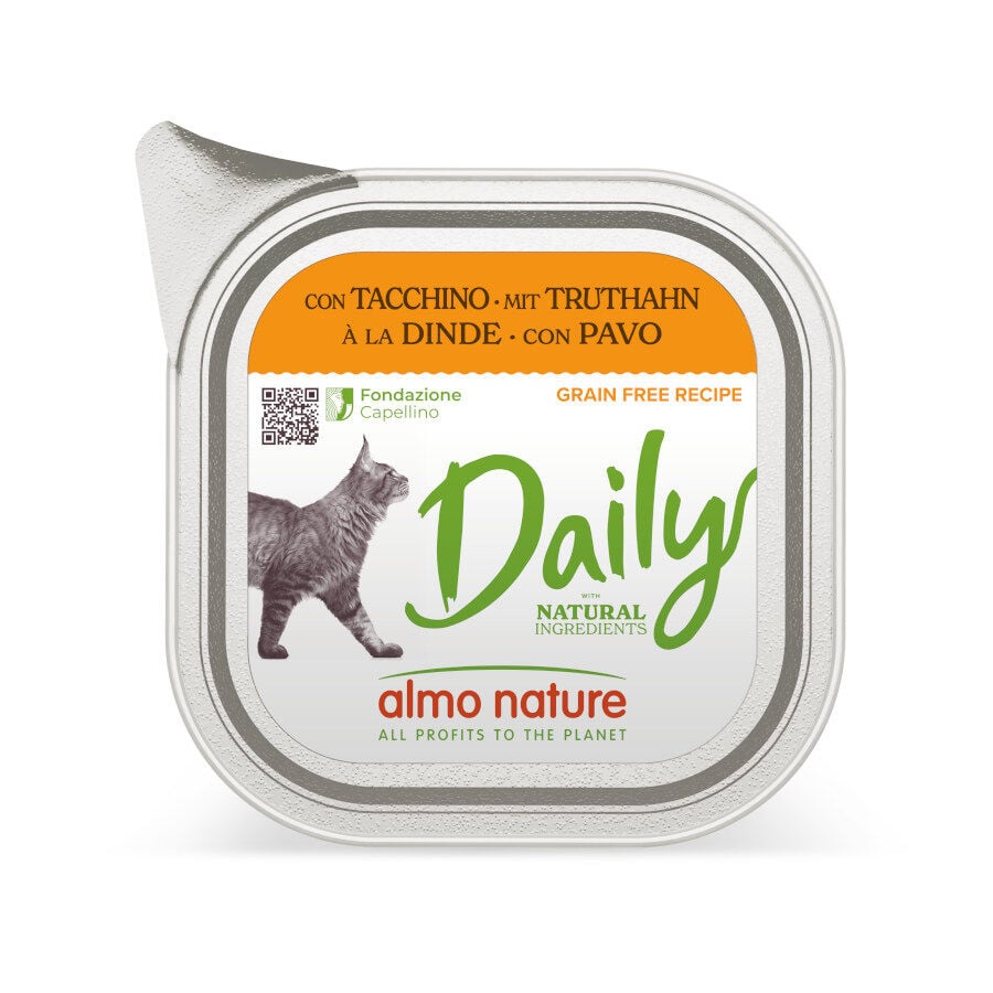 Almo Nature Daily Grain Free Pavo tarrina para gatos