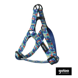 Gotoo Arnés estampado tie die azul para perro